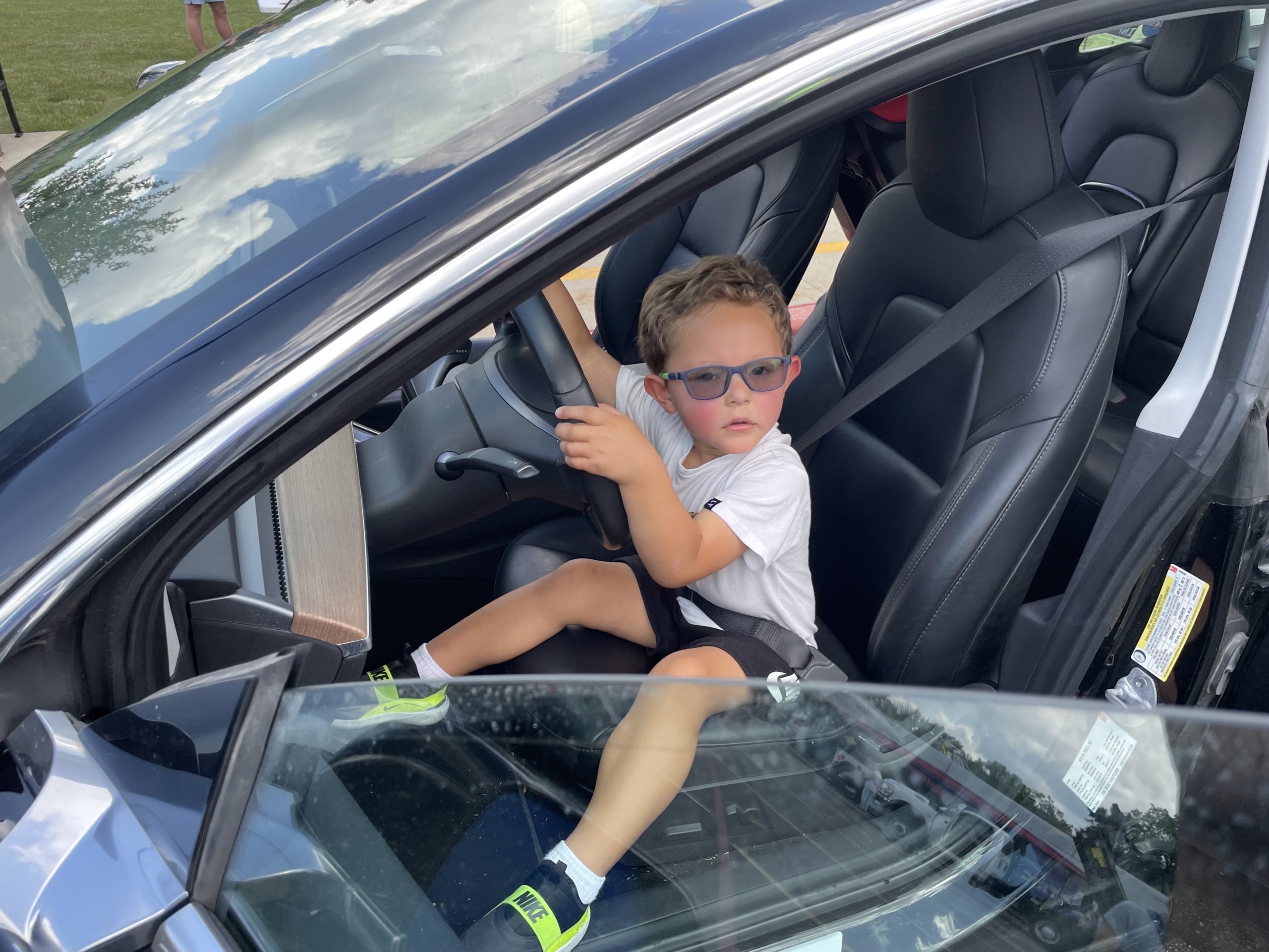 Happy Kids Enjoyed EVs at the Hudson Touch-a-Truck Event